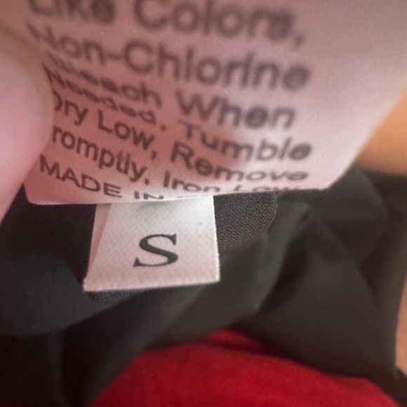 Yacun Women’s Black High Neck Colourful Stripe Peplum Tank Top Size Small - Picture 9 of 10